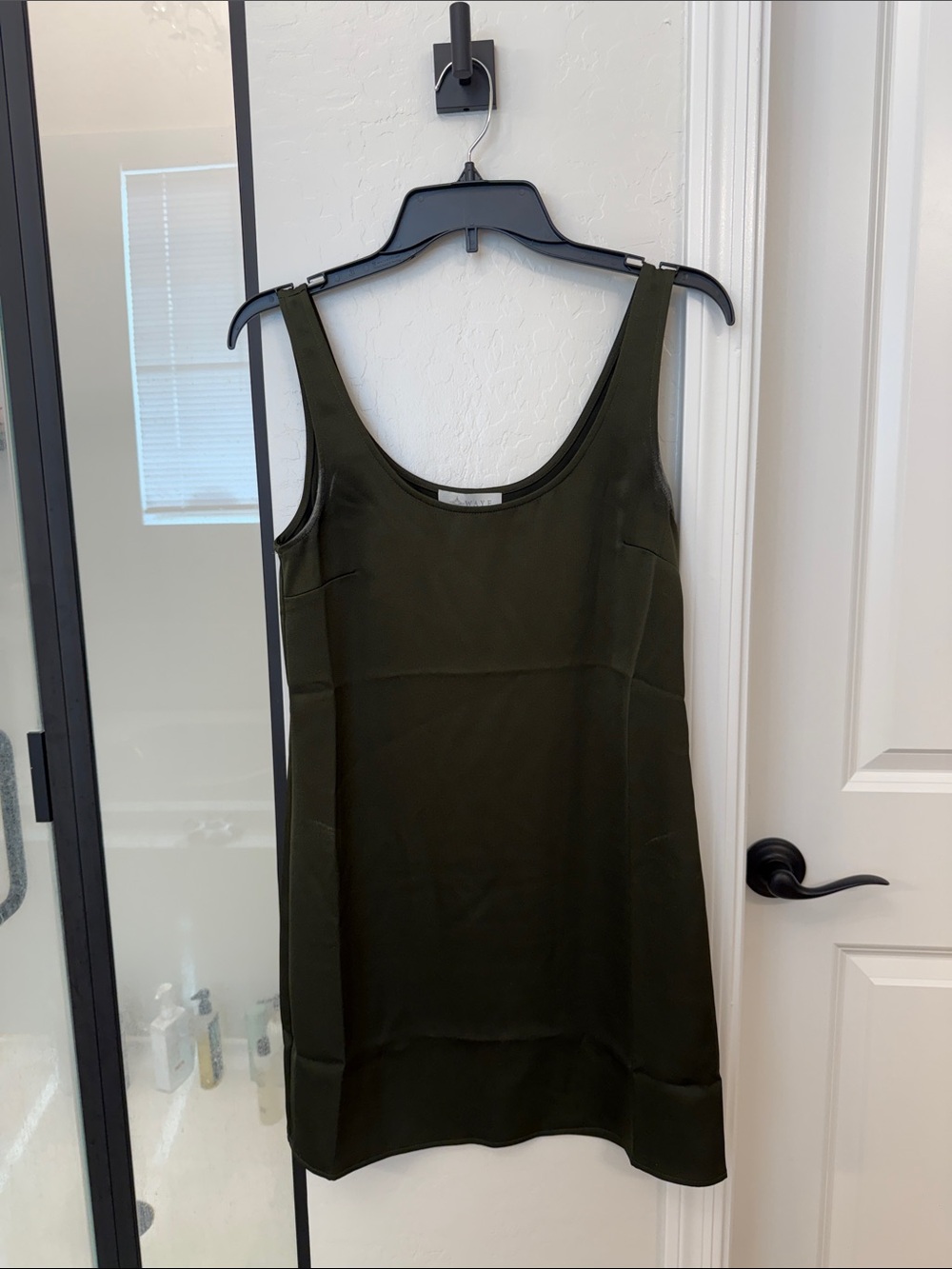 Wayf Olive Green Mini Dress